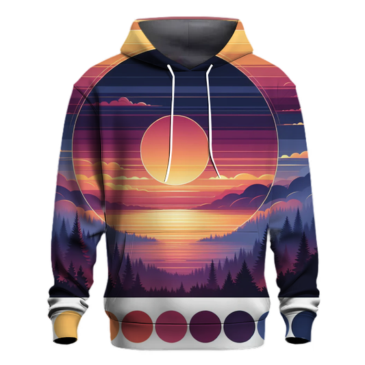 Retro Sunset Hues Hoodie