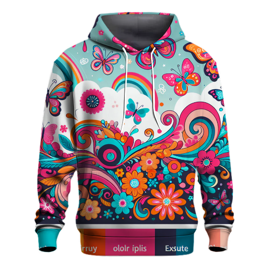 Whimsical Butterflies in Flight Hoodie