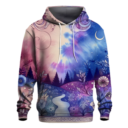 Whimsical Twilight Garden Hoodie