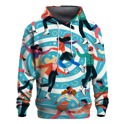 Twirling Ice Skaters Hoodie