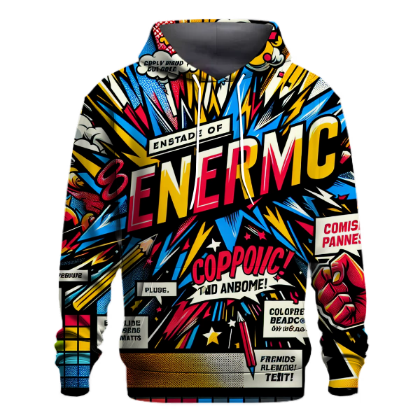 Vintage Comic Frenzy Hoodie