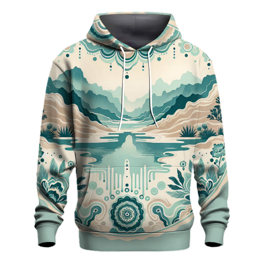 Tranquil Oasis Tie-dye Hoodie