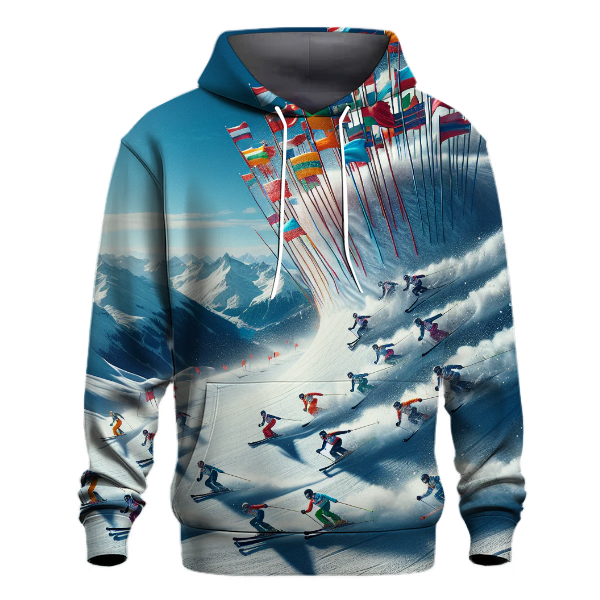 Skiing Slalom Hoodie