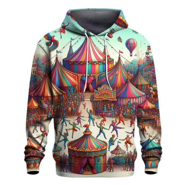 Whimsical Circus Carnival Hoodie