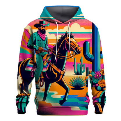 Wild West Retro Cowboy Hoodie