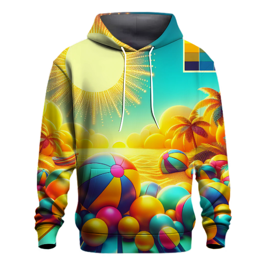 Retro Summer Beach Party Hoodie