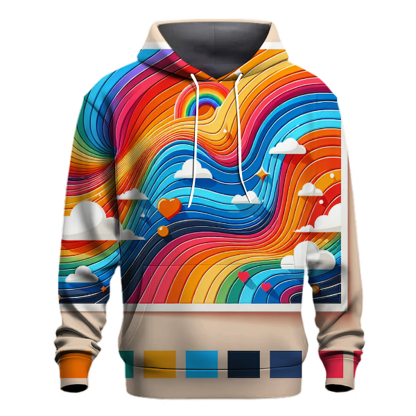 Vivid Rainbow Spectrum Hoodie