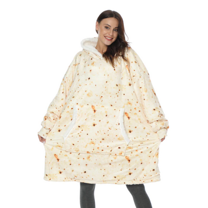 The Unique Food Pattern Blanket Hoodie Mexican Pie