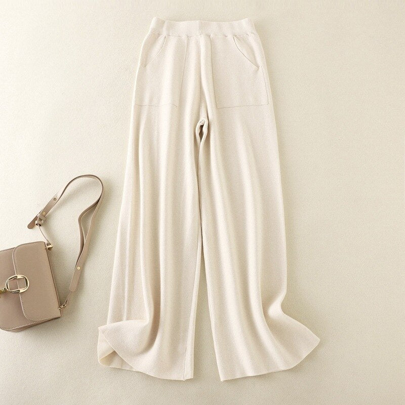 Women Thickened Loose Casual High-Waist Pant