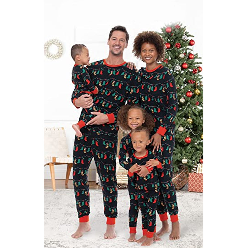 Christmas Lights Plaid Pattern Pajama