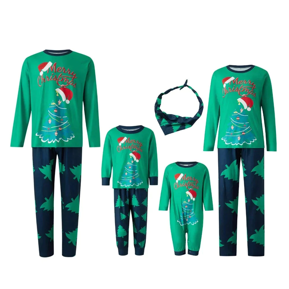 Christmas Tree Print Family Matching Pajamas