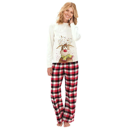 Cartoon Christmas Festival Family Matching Set Women