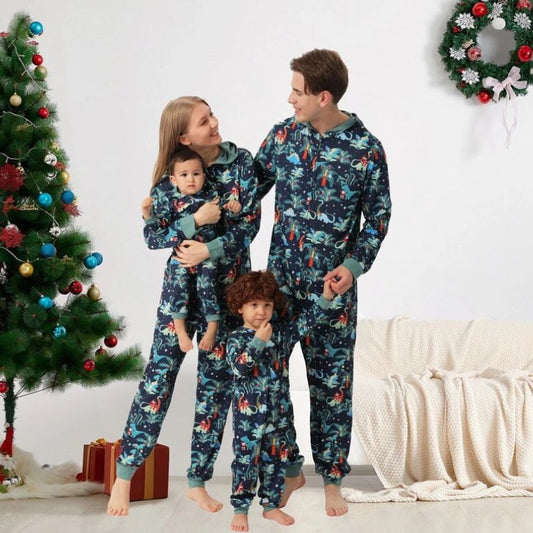 Dinosaur Christmas Family Matching Pajamas