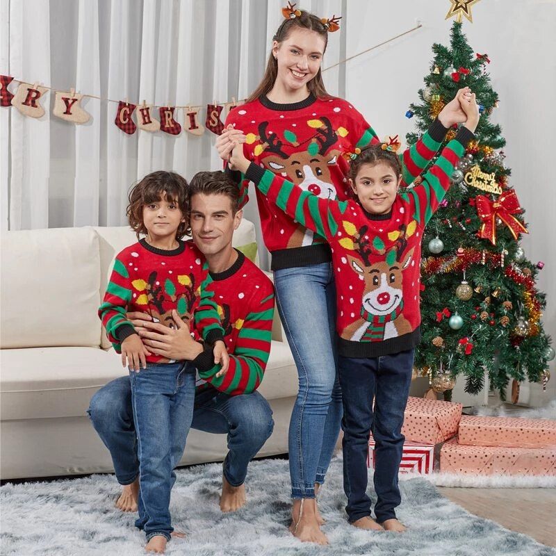 Christmas Festival Family Matching Sweater Men