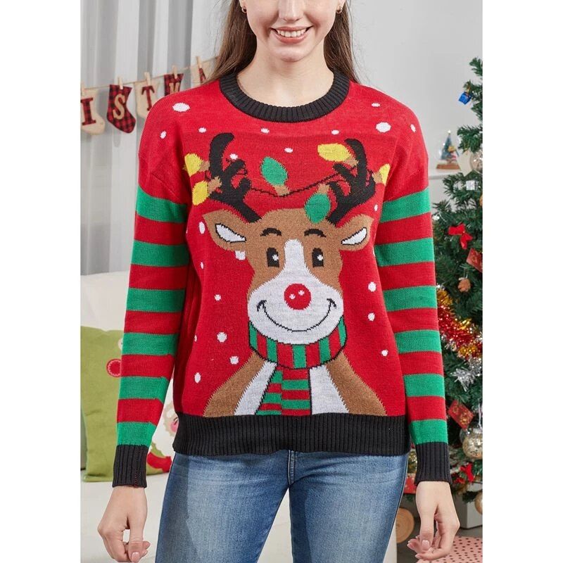 Christmas Festival Family Matching Sweater Women