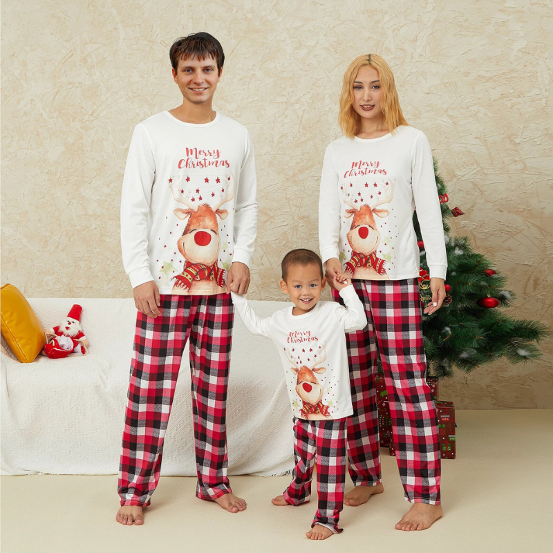 Christmas Printed Nightclothes Family Pajama Women