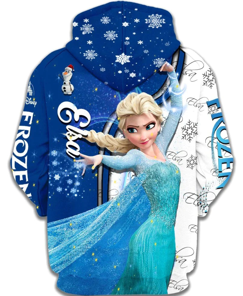 Elsa Of Arendelle Zip Up Hoodie