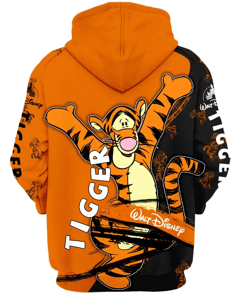 Excited Tigger Zip Up Hoodie