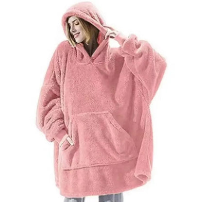 Winter Oversize Hoodies Blanket With Sleeves