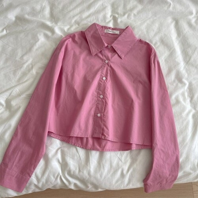 Casual Short Multi Color Shirt Blouses For Women