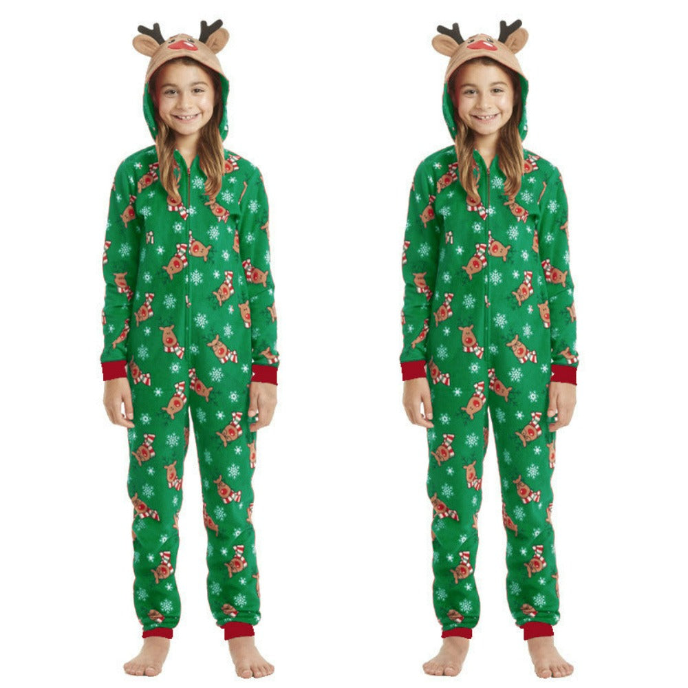 Christmas Funny Reindeer Print Matching Outfits