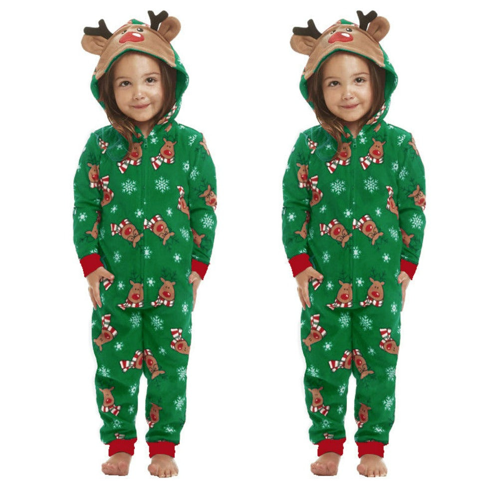 Christmas Funny Reindeer Print Matching Outfits