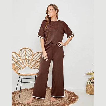 Classy Elastic Knit Lounge Set