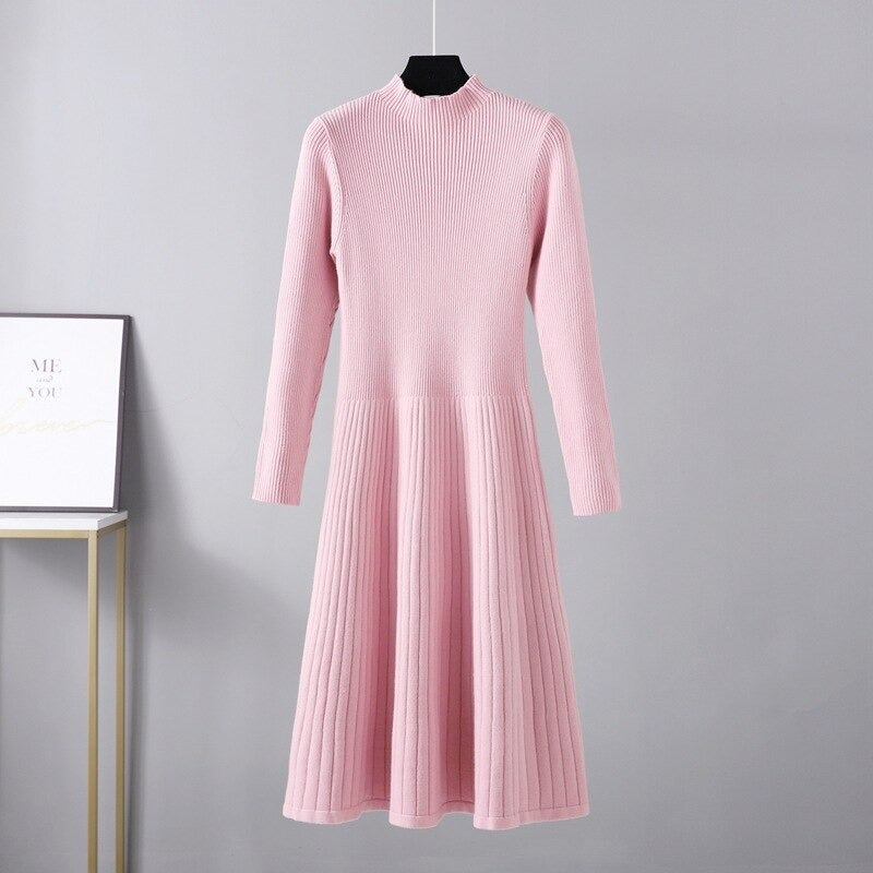 Long Knit Maxi Sweater Dress For Women