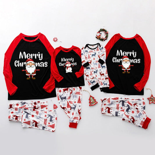 Santa Ho Hugs Design Family Pajama Set Baby