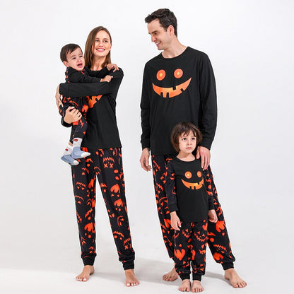 Happy Pumpkin Print Family Matching Sets Baby