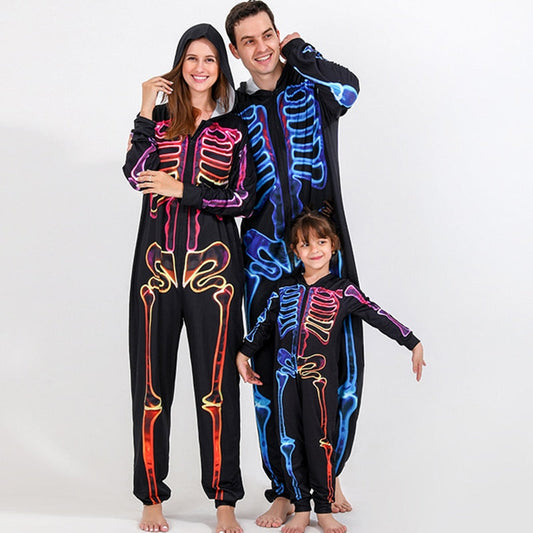 Elegant Print Pattern Family Matching Sets Blue