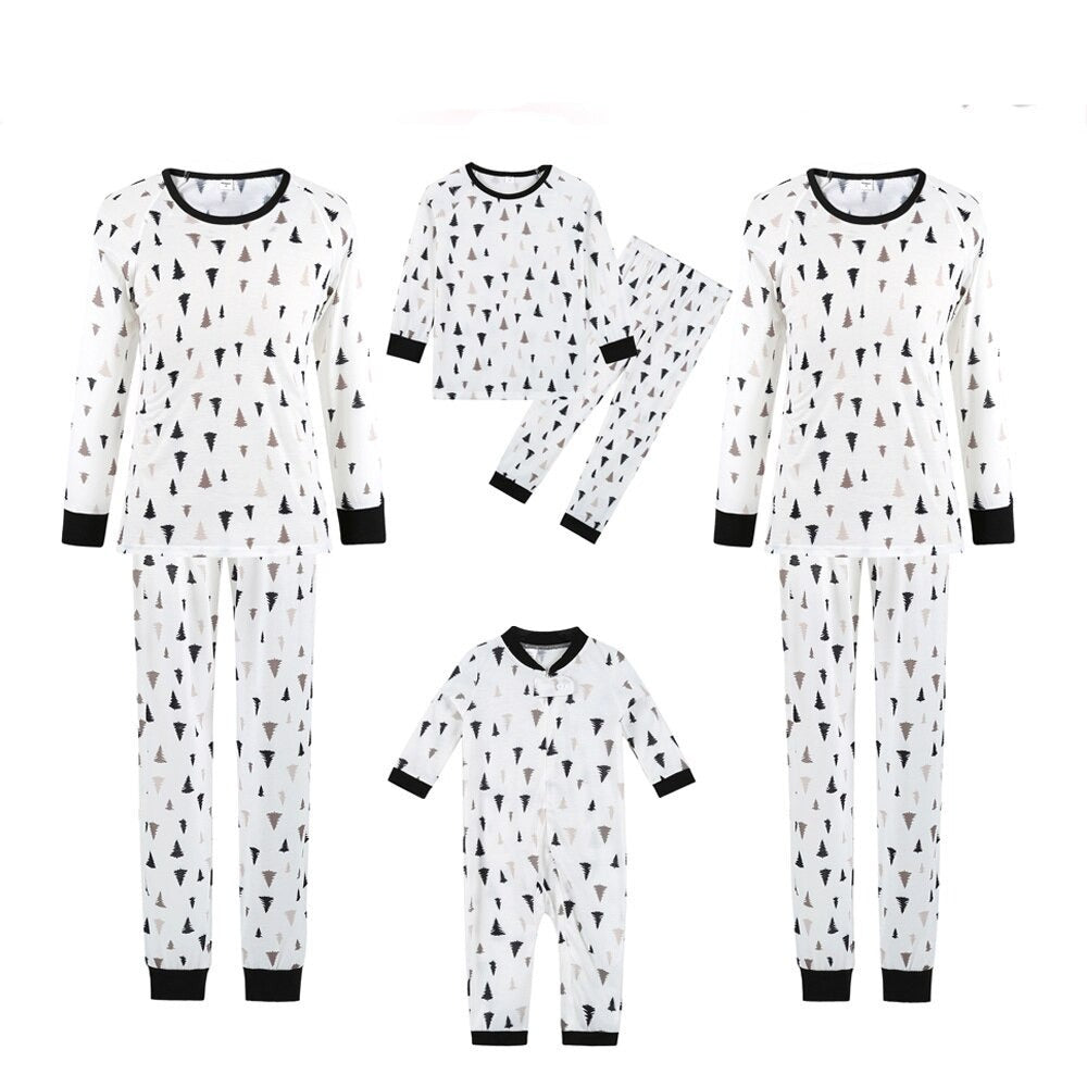 Minimal Tree Full Sleeve Pajama Set Baby