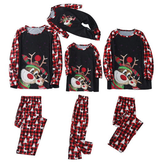 Christmas Deer Print Family Pajama Set Baby