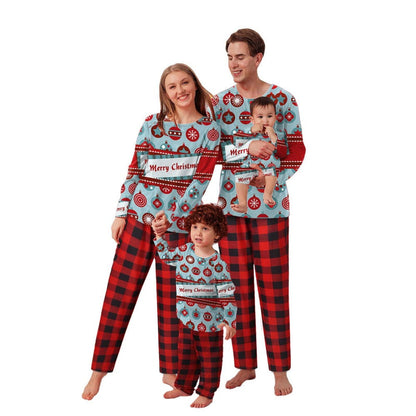 Merry Christmas Print Family Pajama Set Baby