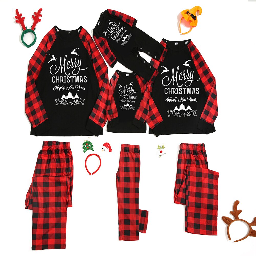 Merry Christmas Family Matching Pajama Set Baby