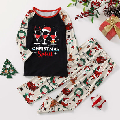 Cheerful Christmas Family Pajama Set