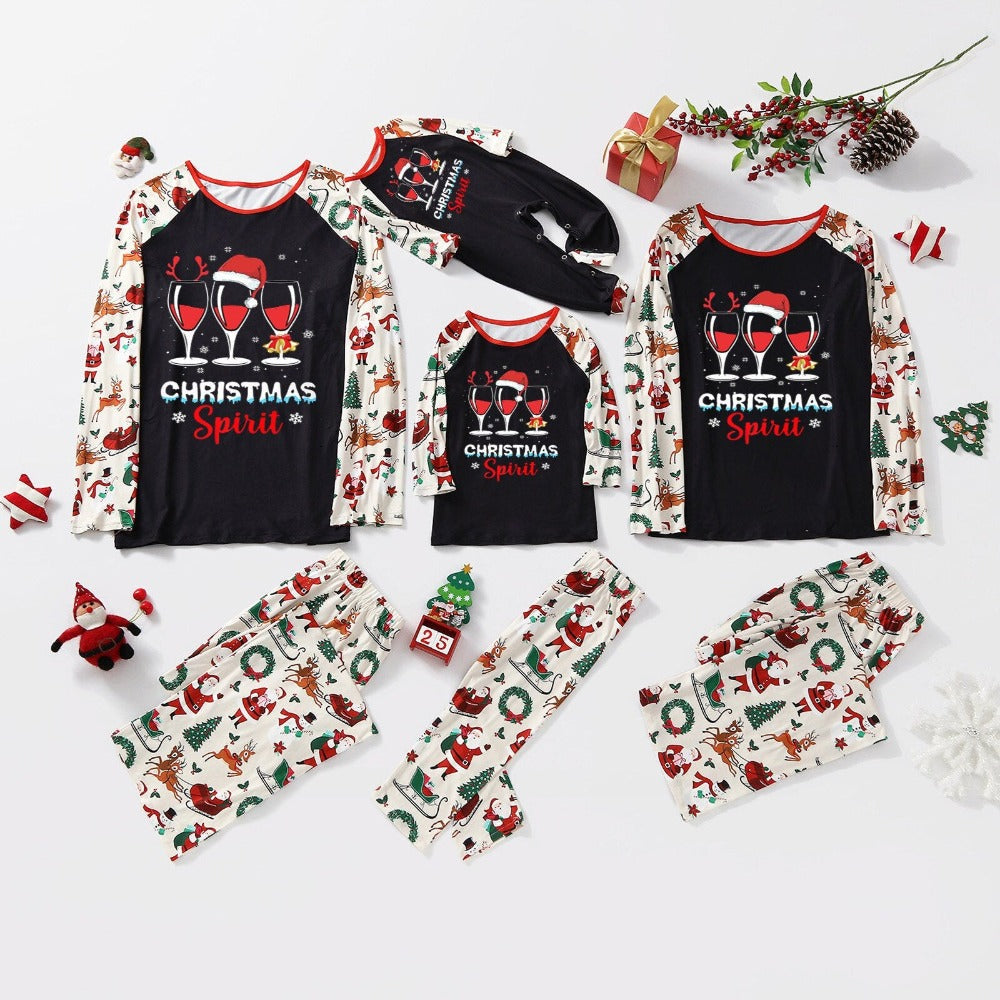 Cheerful Christmas Family Pajama Set