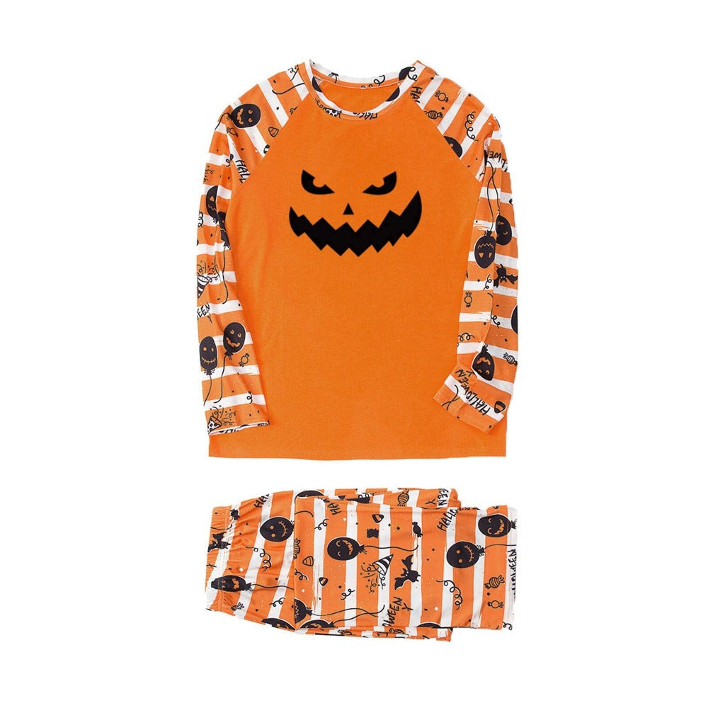 Printed Scary Pumpkin Family Matching Set