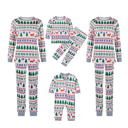 Magical Christmas Tree Print Pajama Set Baby