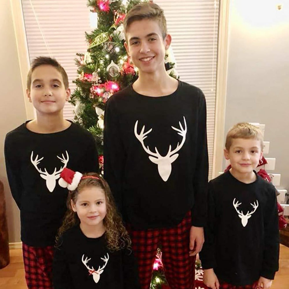 Reindeer Design Family Matching Pajama Set