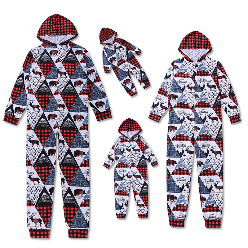 The Christmas Mountain Family Pajama Jumpsuit Baby