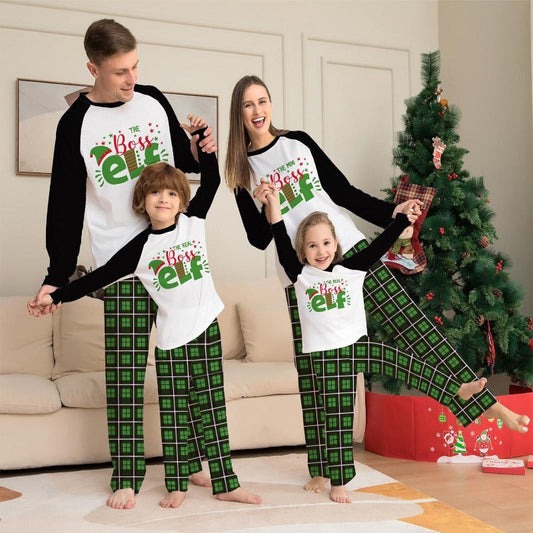 Festive Boss Elf Family Matching Pajama Set Baby